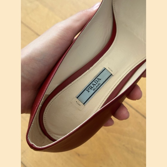 Prada Maroon Leather Pumps EU 41 - Picture 8 of 8